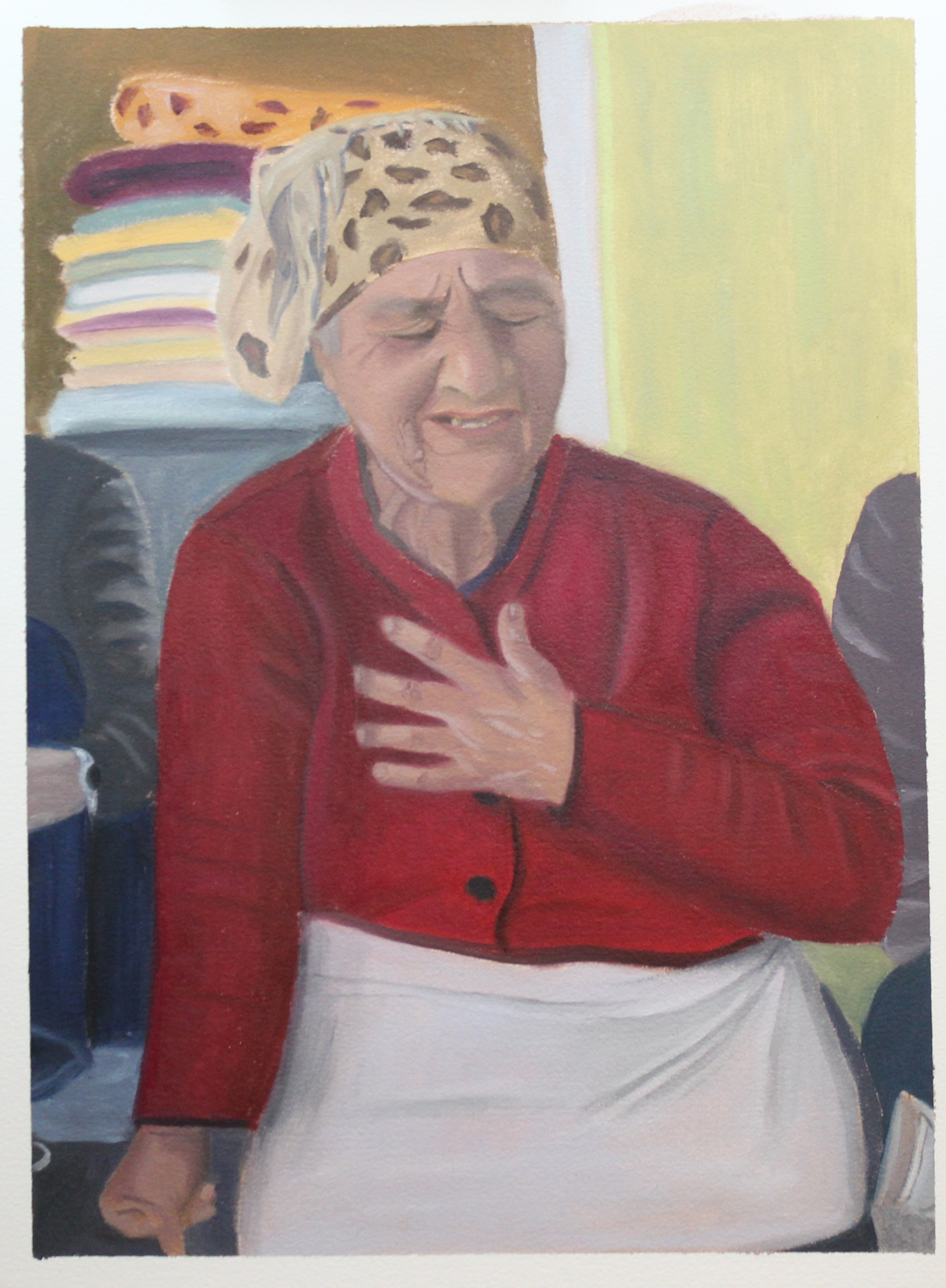 Babadag Woman in Fervent Prayer